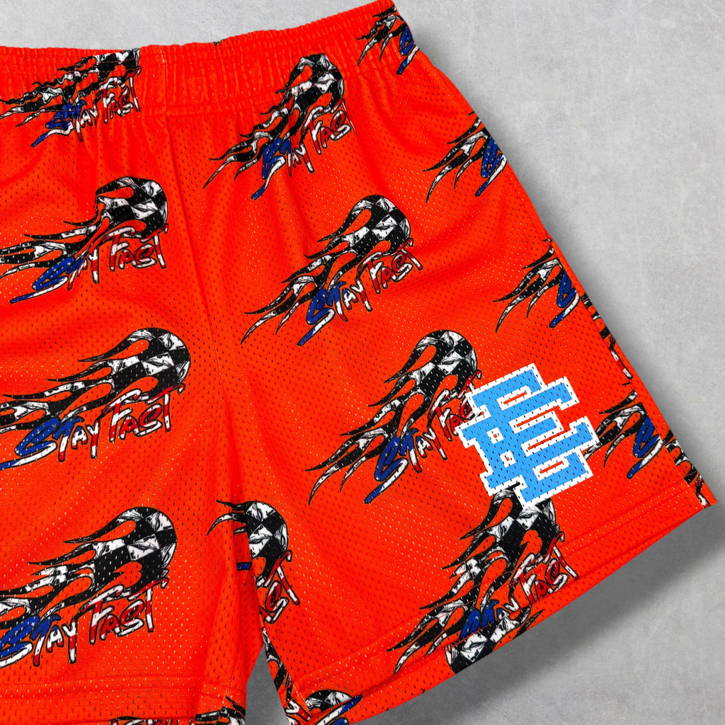 Eric Emanuel x Matty Boy EE Basic/Core Shorts Red M