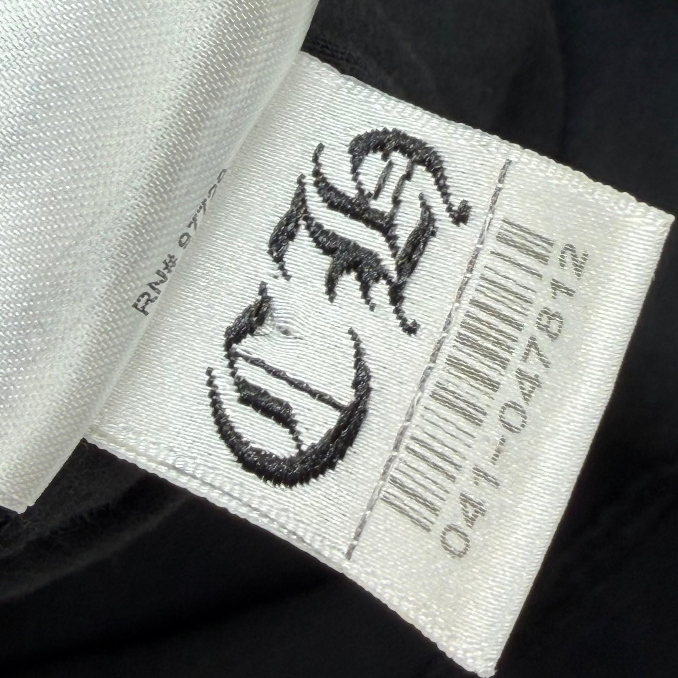 Chrome Hearts White Neck Logo Black Tee S