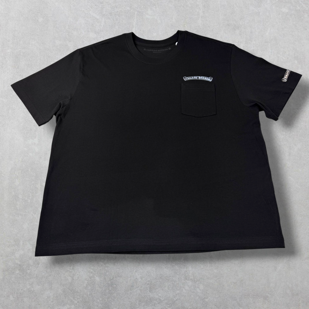 Chrome Hearts Silver Foil Scroll Logo Tee XXL