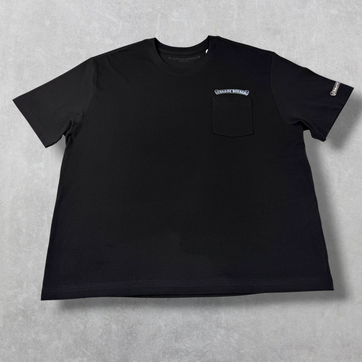Chrome Hearts Silver Foil Scroll Logo Tee XXL