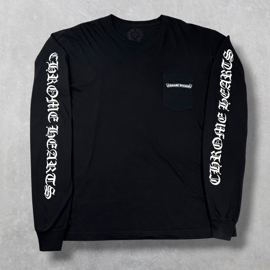 Chrome Hearts Scroll Logo L/S Tee XL