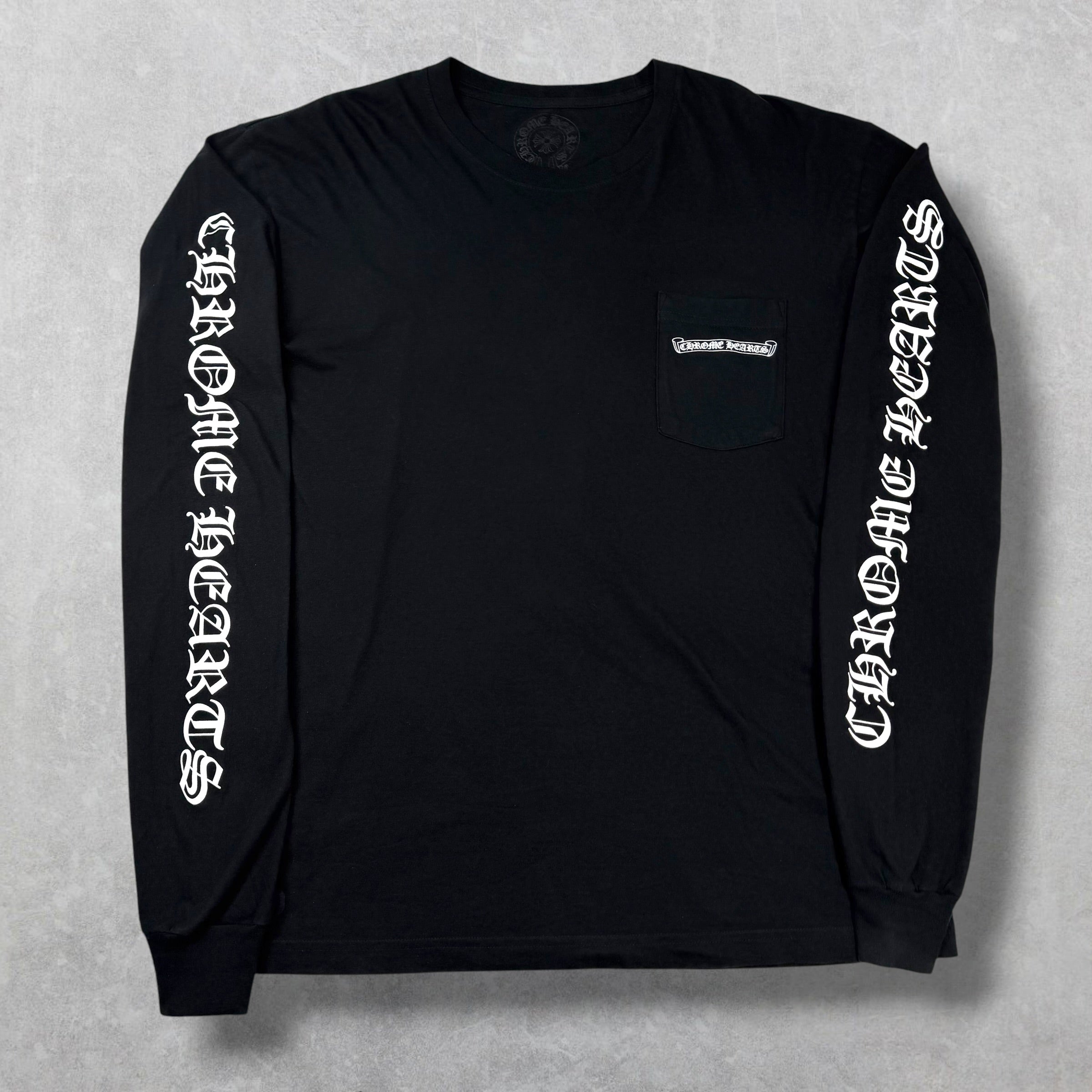 Chrome Hearts Scroll Logo L/S Tee XL
