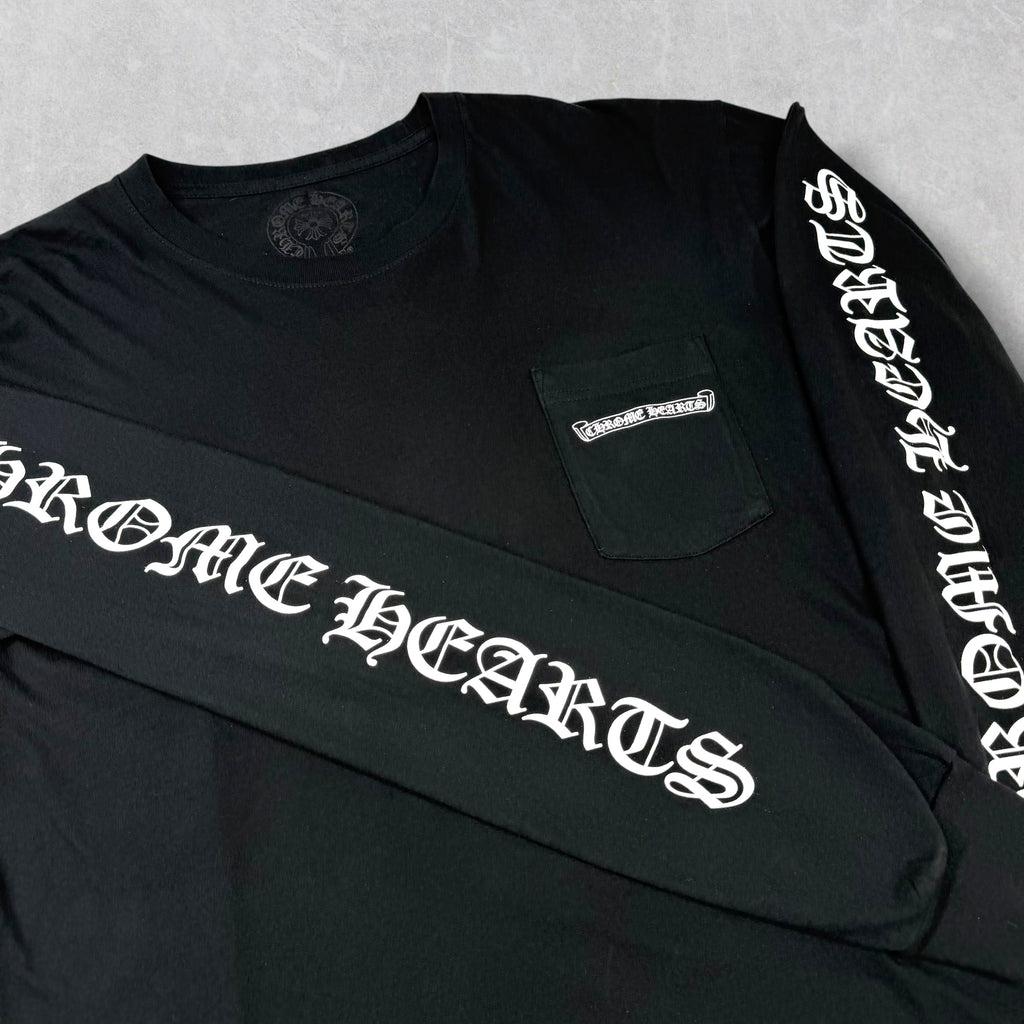 Chrome Hearts Scroll Logo L/S Tee XL