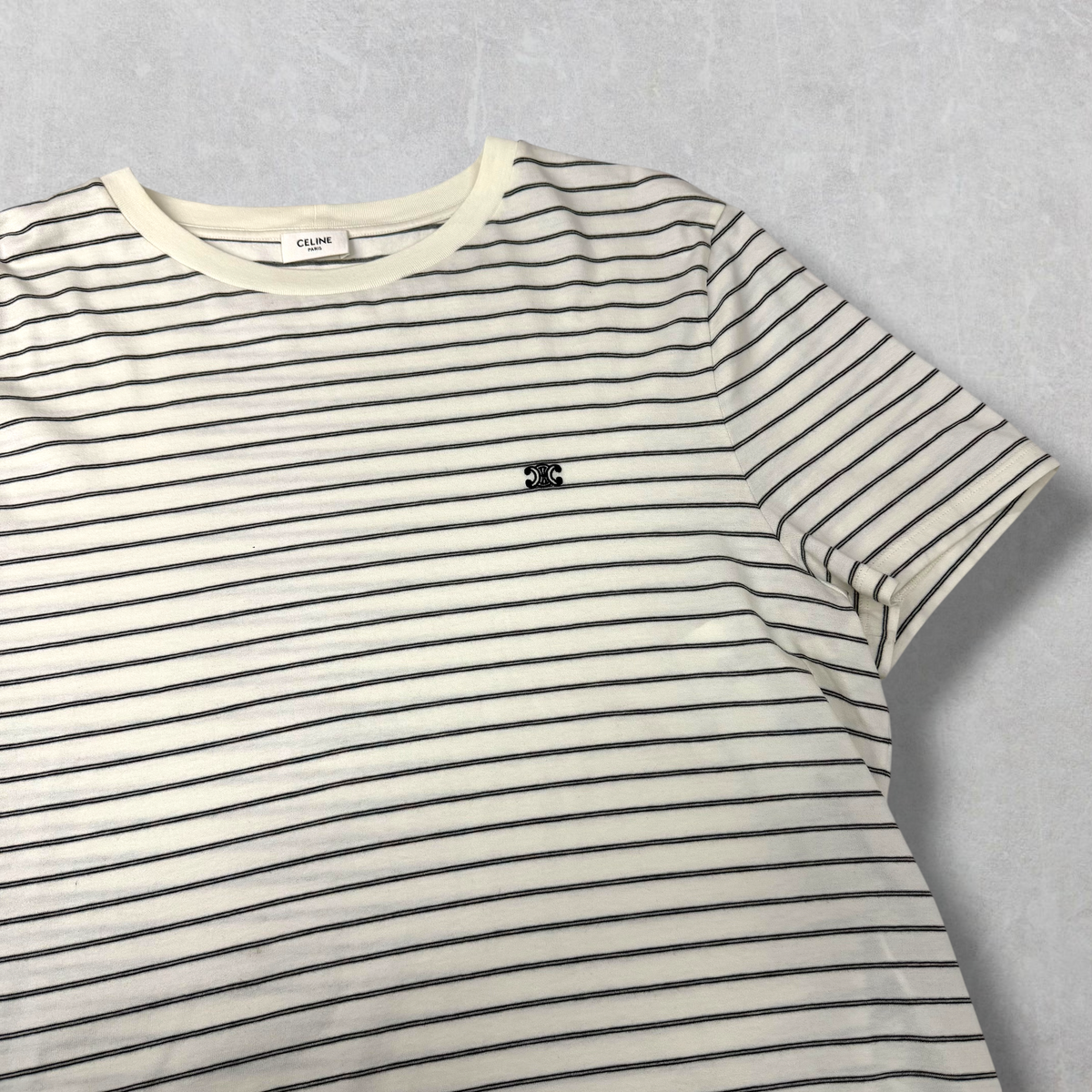 Celine Regular Triomphe Striped Tee XXL (L)