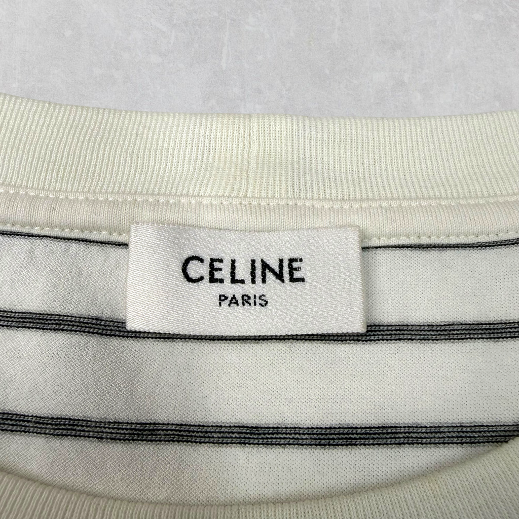 Celine Regular Triomphe Striped Tee XXL (L)