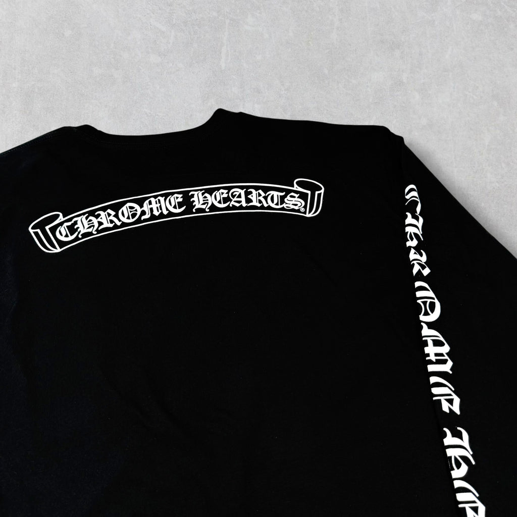Chrome Hearts Scroll Logo L/S Tee XL