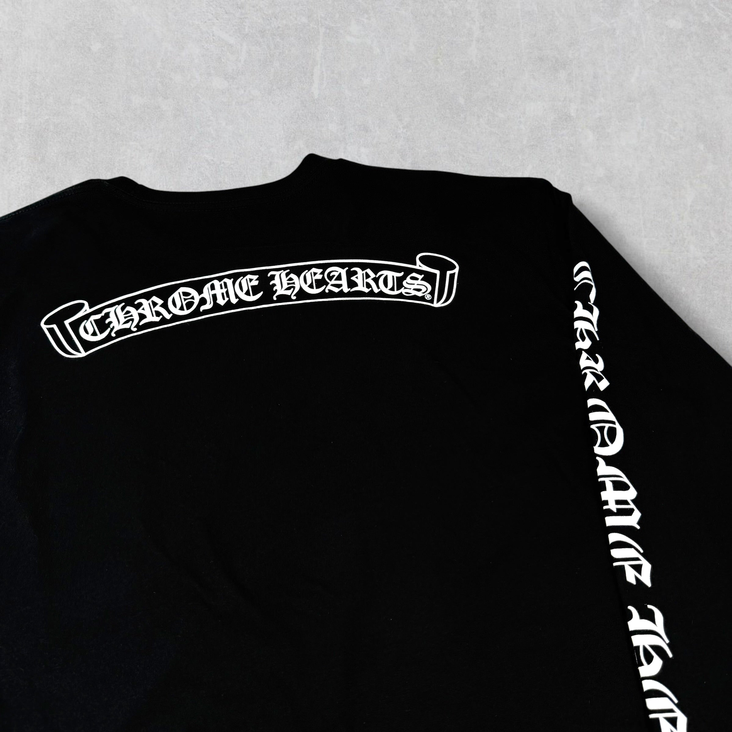 Chrome Hearts Scroll Logo L/S Tee XL