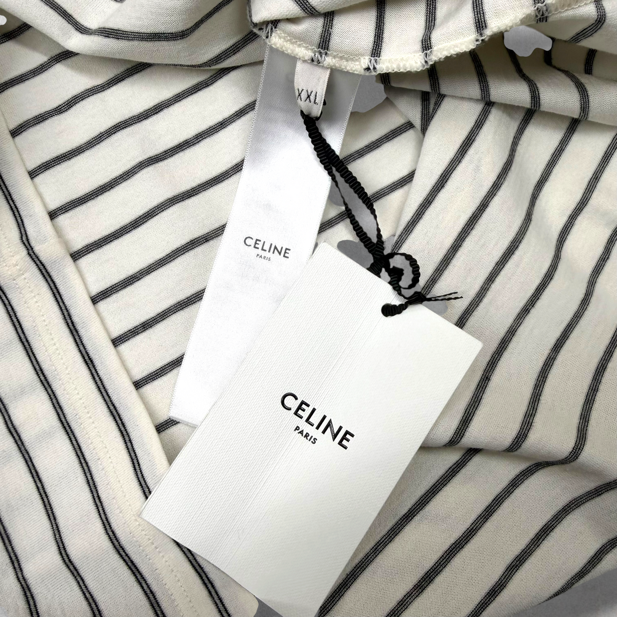 Celine Regular Triomphe Striped Tee XXL (L)