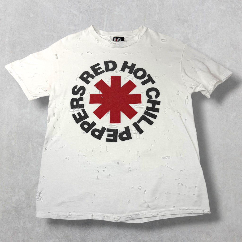 Vintage 90s Red Hot Chili Peppers Distressed Tee L