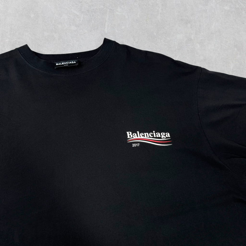 Balenciaga 2017 Political Campaign Logo Tee L