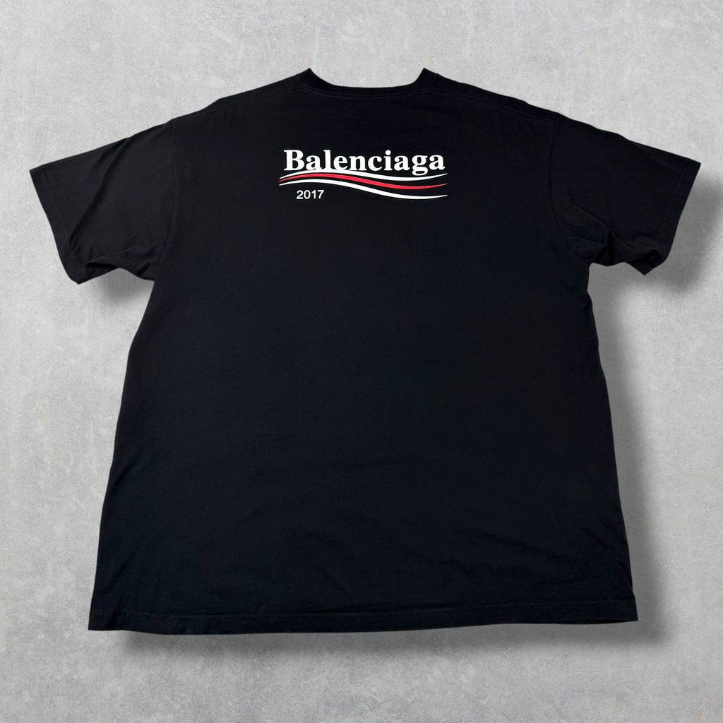 Balenciaga 2017 Political Campaign Logo Tee L