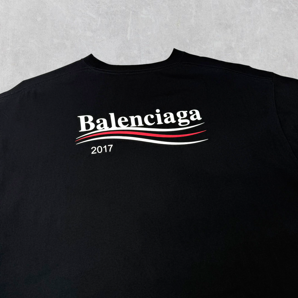 Balenciaga 2017 Political Campaign Logo Tee L