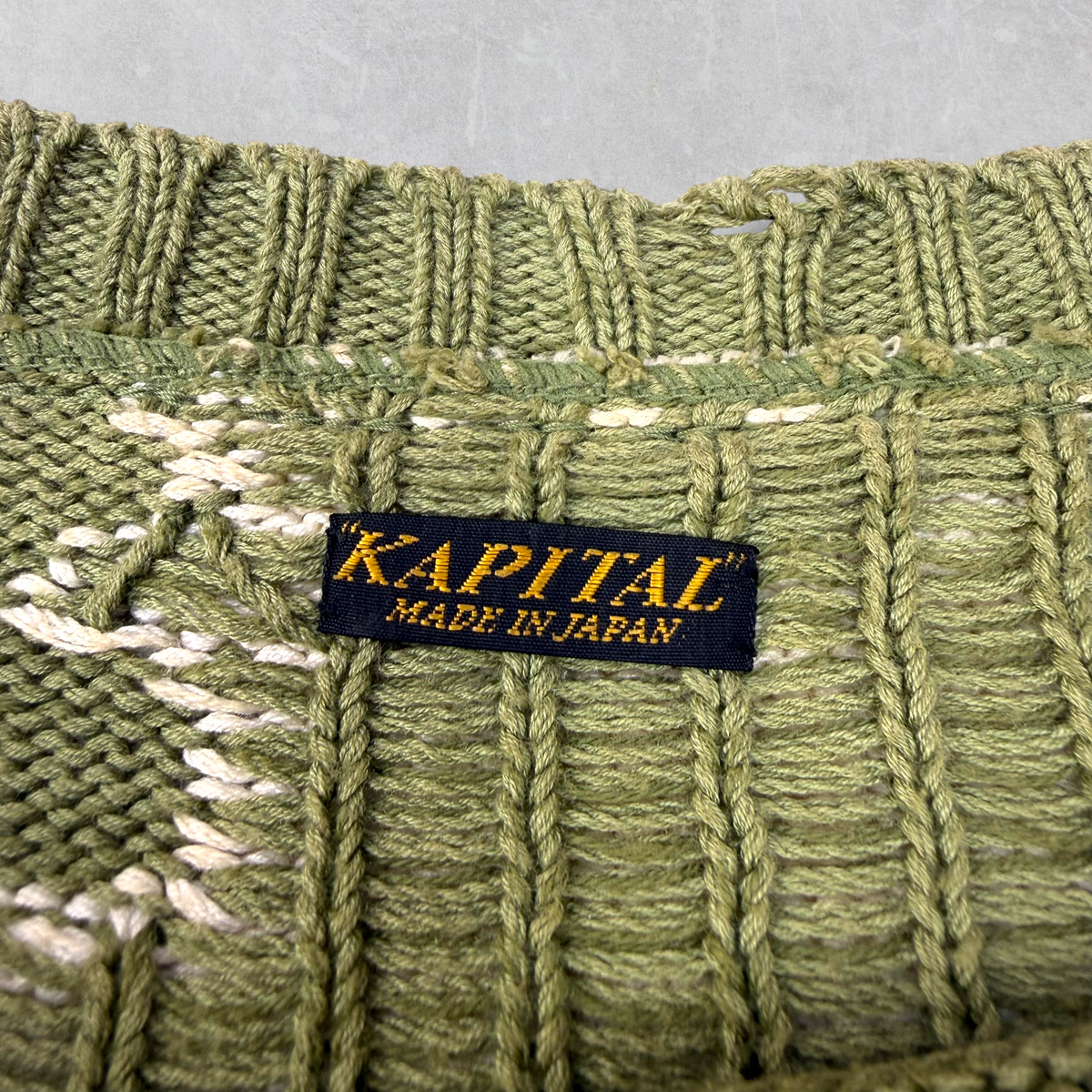 Kapital 5G Cotton Knit Bone Sweater 3 (L)