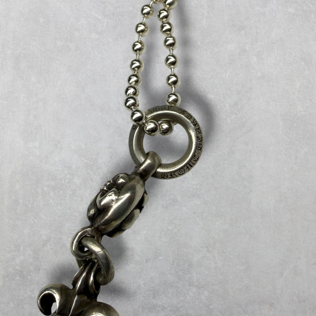 Chrome Hearts 1 Ball BS Fleur Pendant w/ Ball Chain