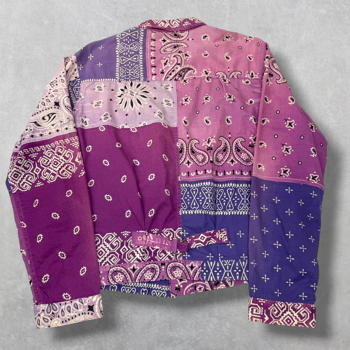 Kapital Purple Bandana Patchwork Button Up 4 (L)