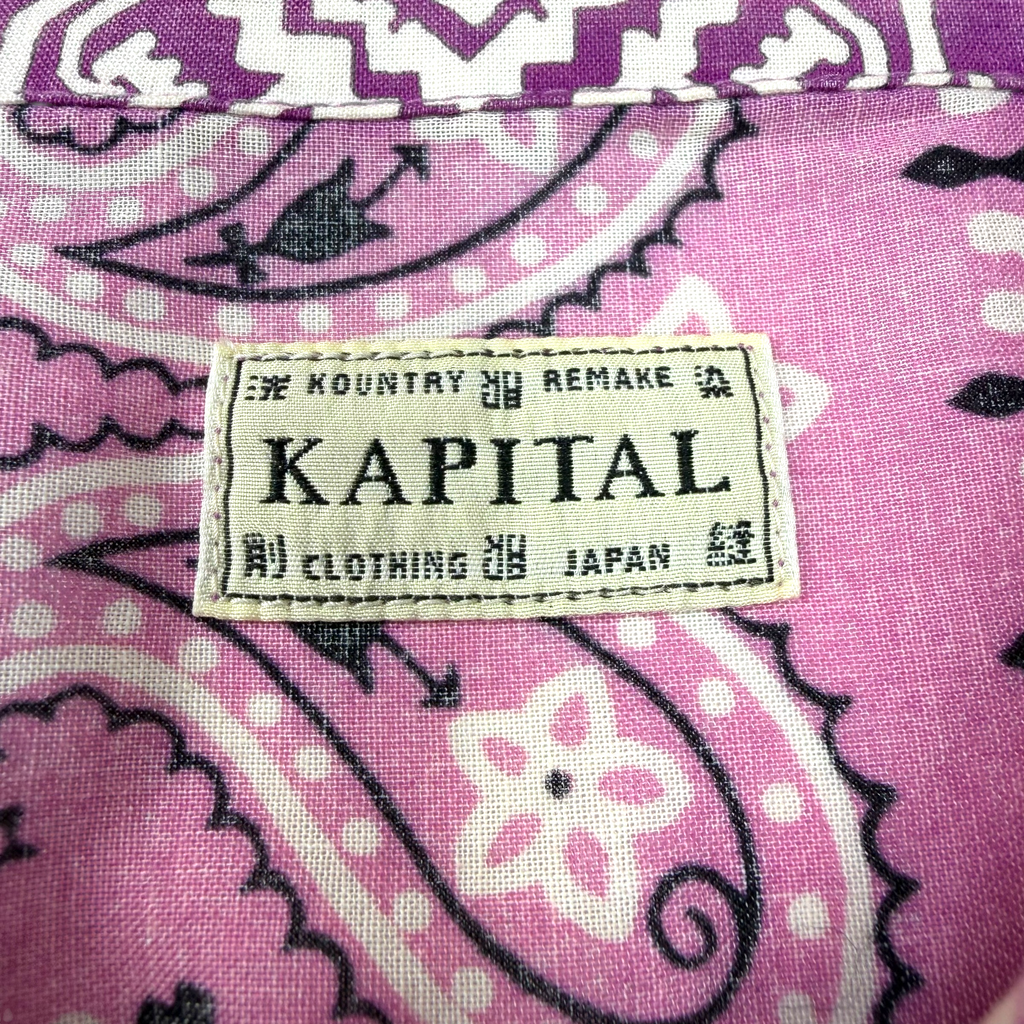 Kapital Purple Bandana Patchwork Button Up 4 (L)