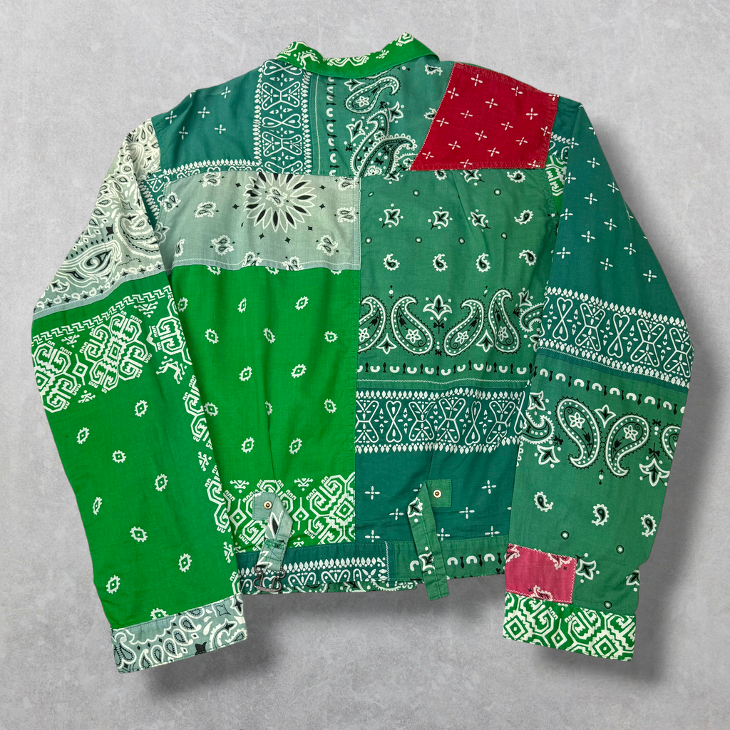 Kapital Green Bandana Patchwork Button Up 5 (XL)