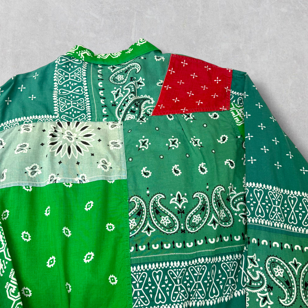 Kapital Green Bandana Patchwork Button Up 5 (XL)