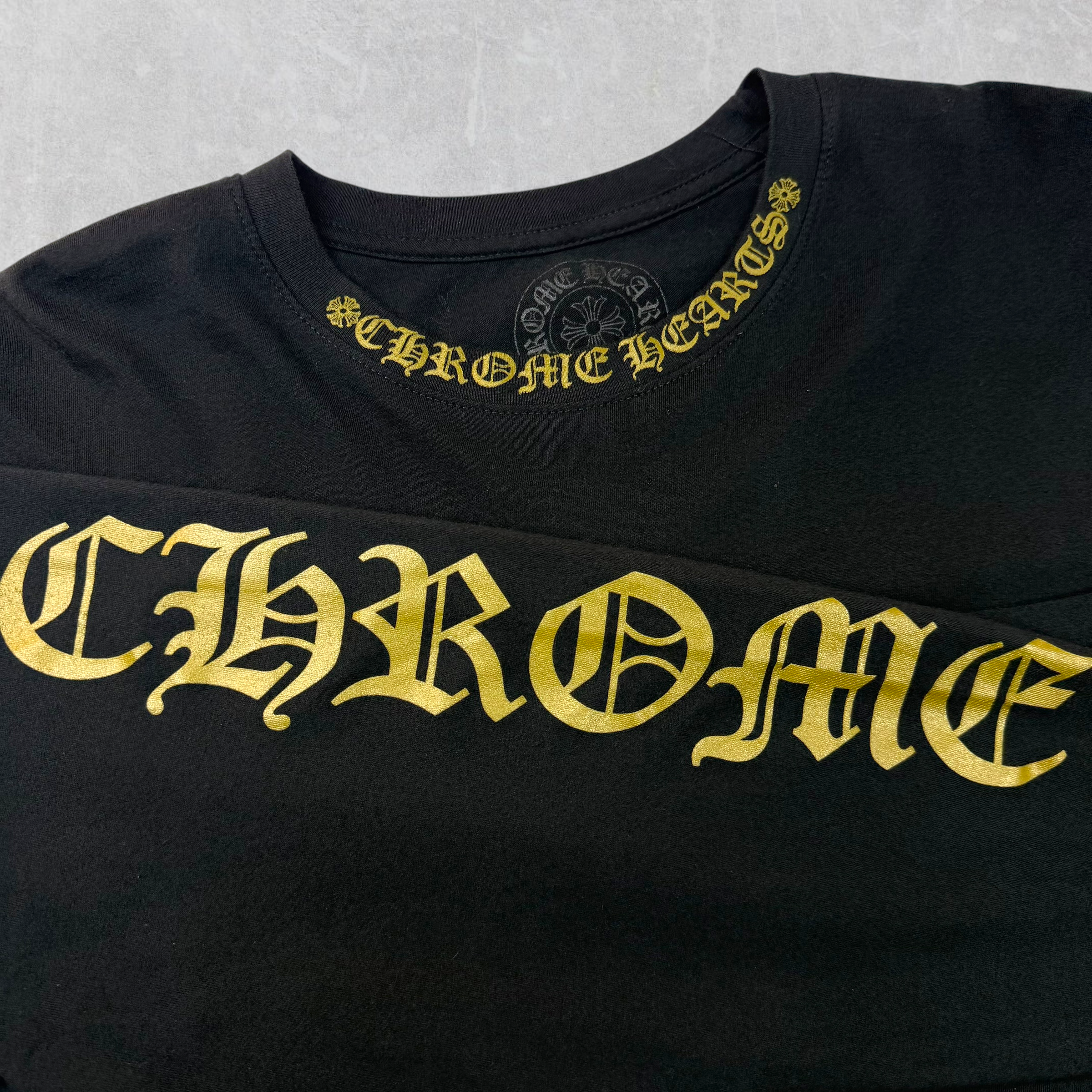 Chrome Hearts Olive Neck Logo L/S XL