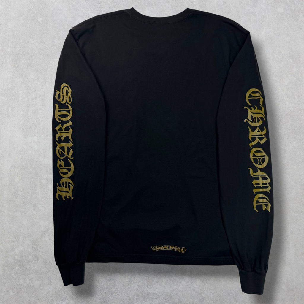 Chrome Hearts Olive Neck Logo L/S XL