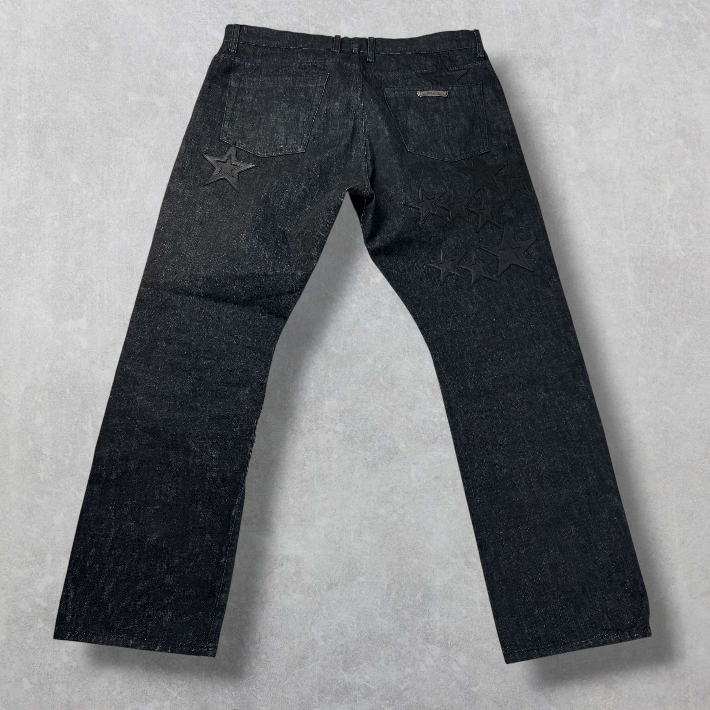 Chrome Hearts Star Patch Washed Raw Denim Jeans 38