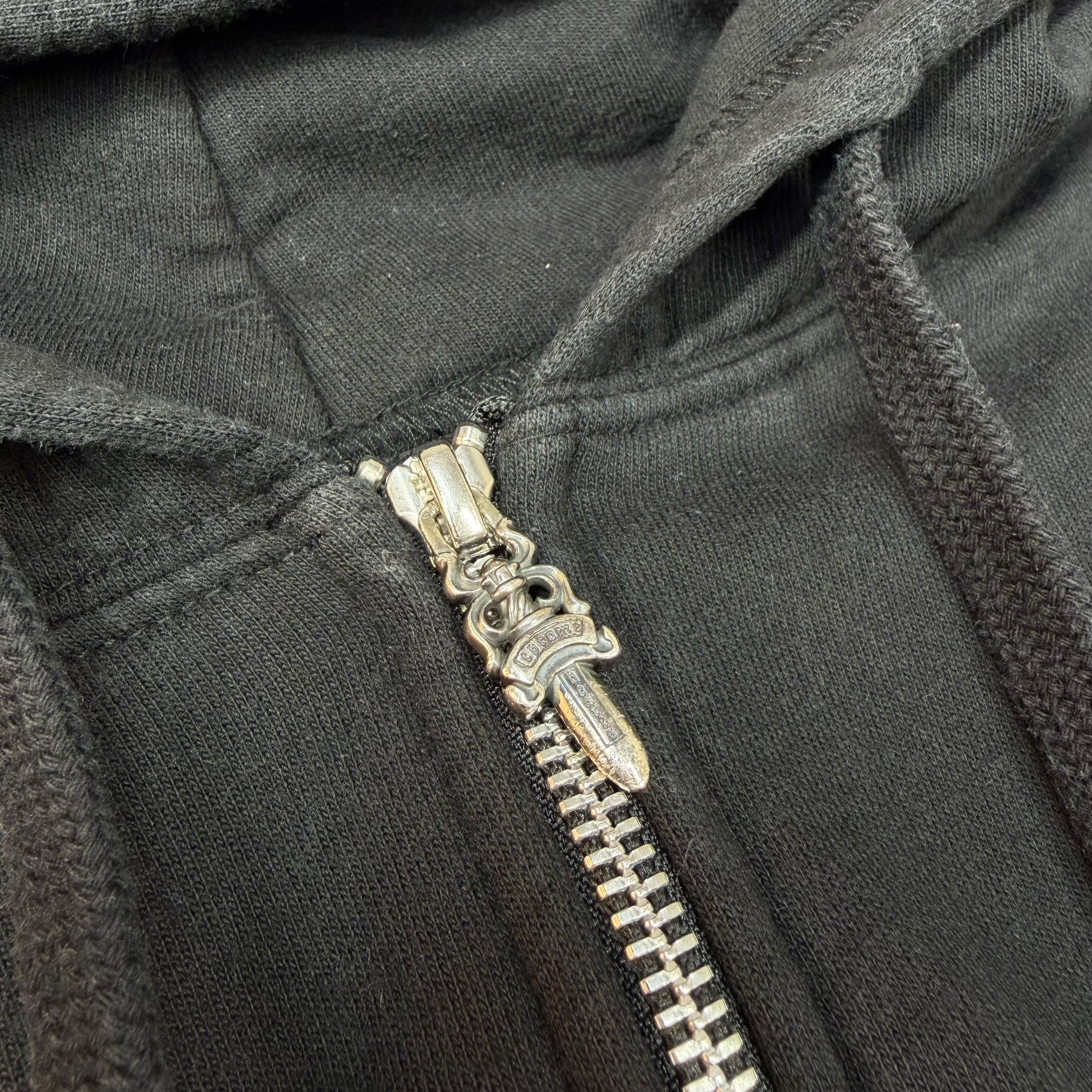 Chrome Hearts Blue Vertical Logo Thermal Zip Up M