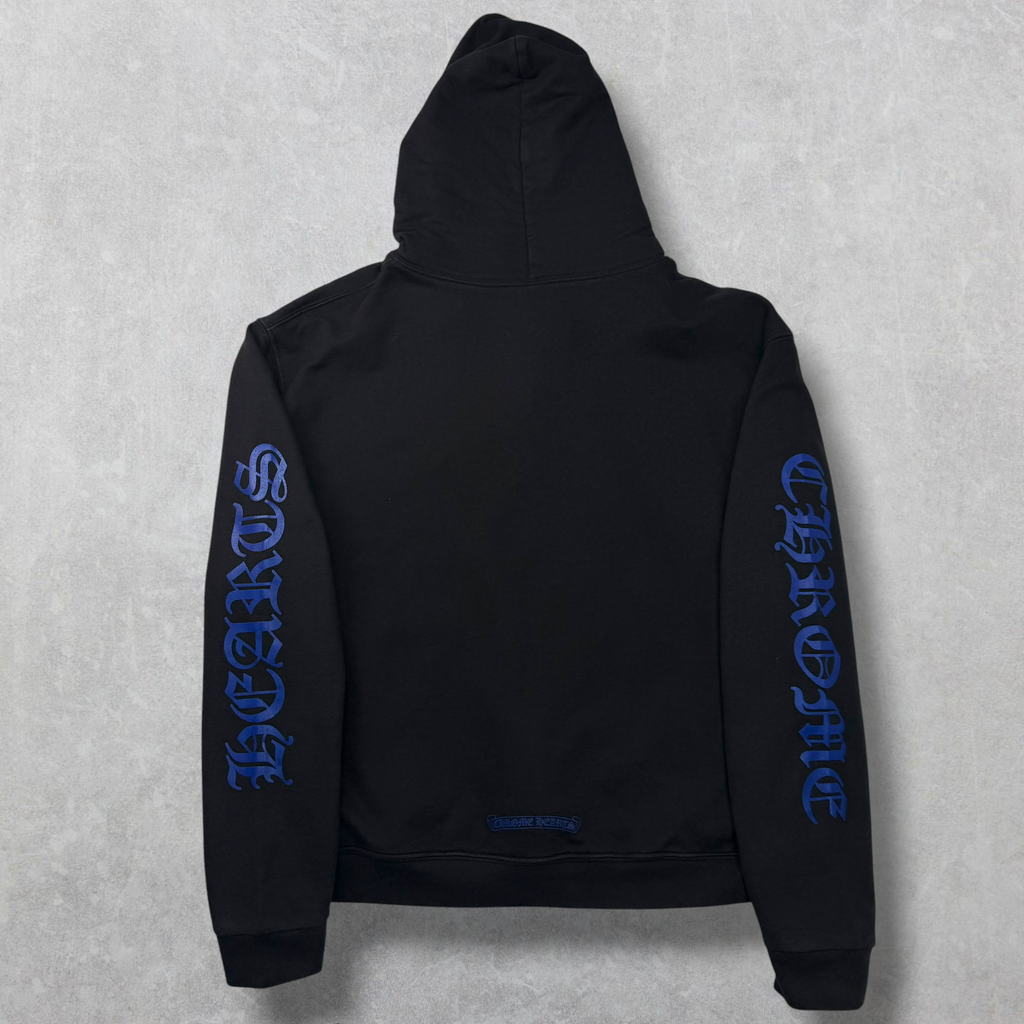 Chrome Hearts Blue Vertical Logo Thermal Zip Up M
