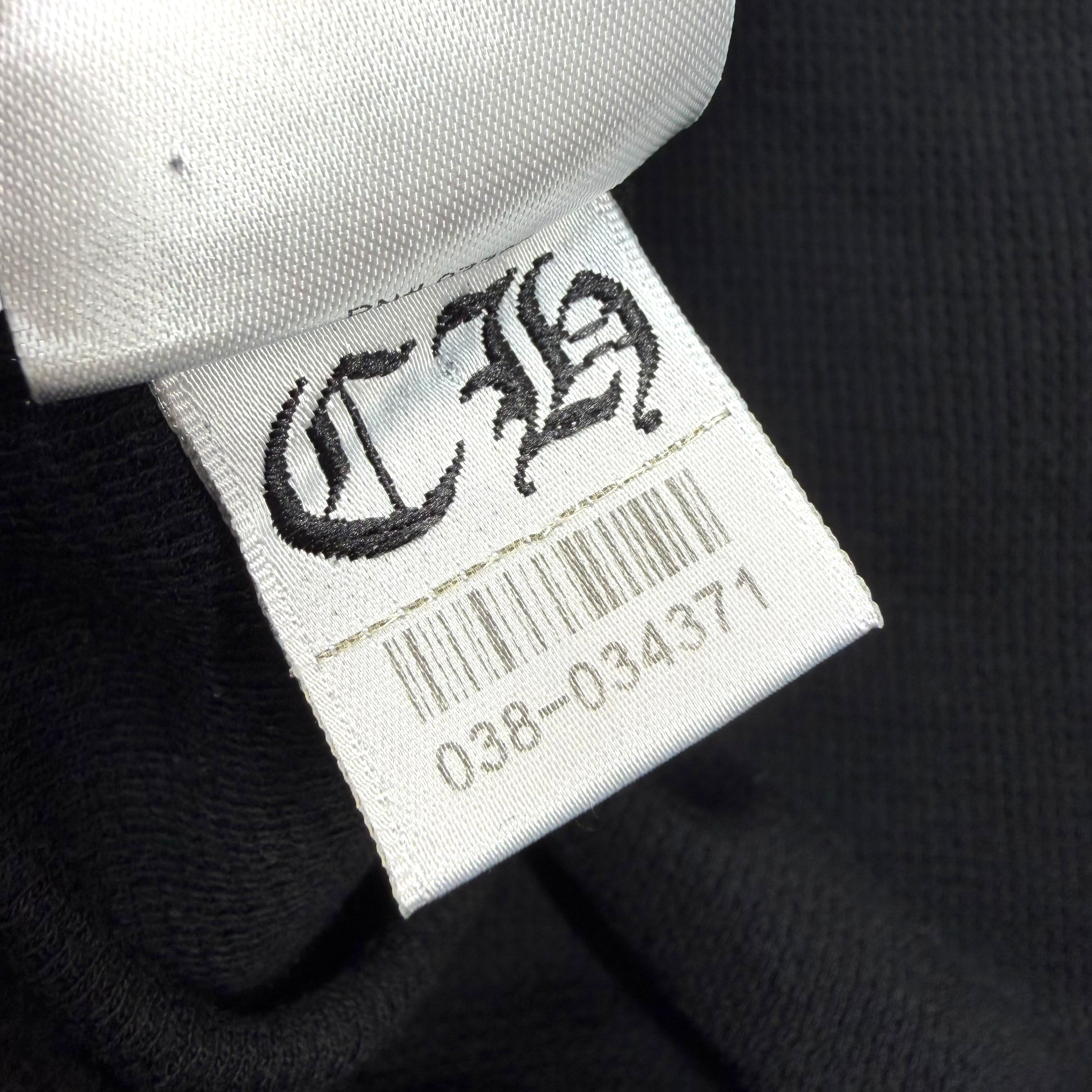 Chrome Hearts Blue Vertical Logo Thermal Zip Up M