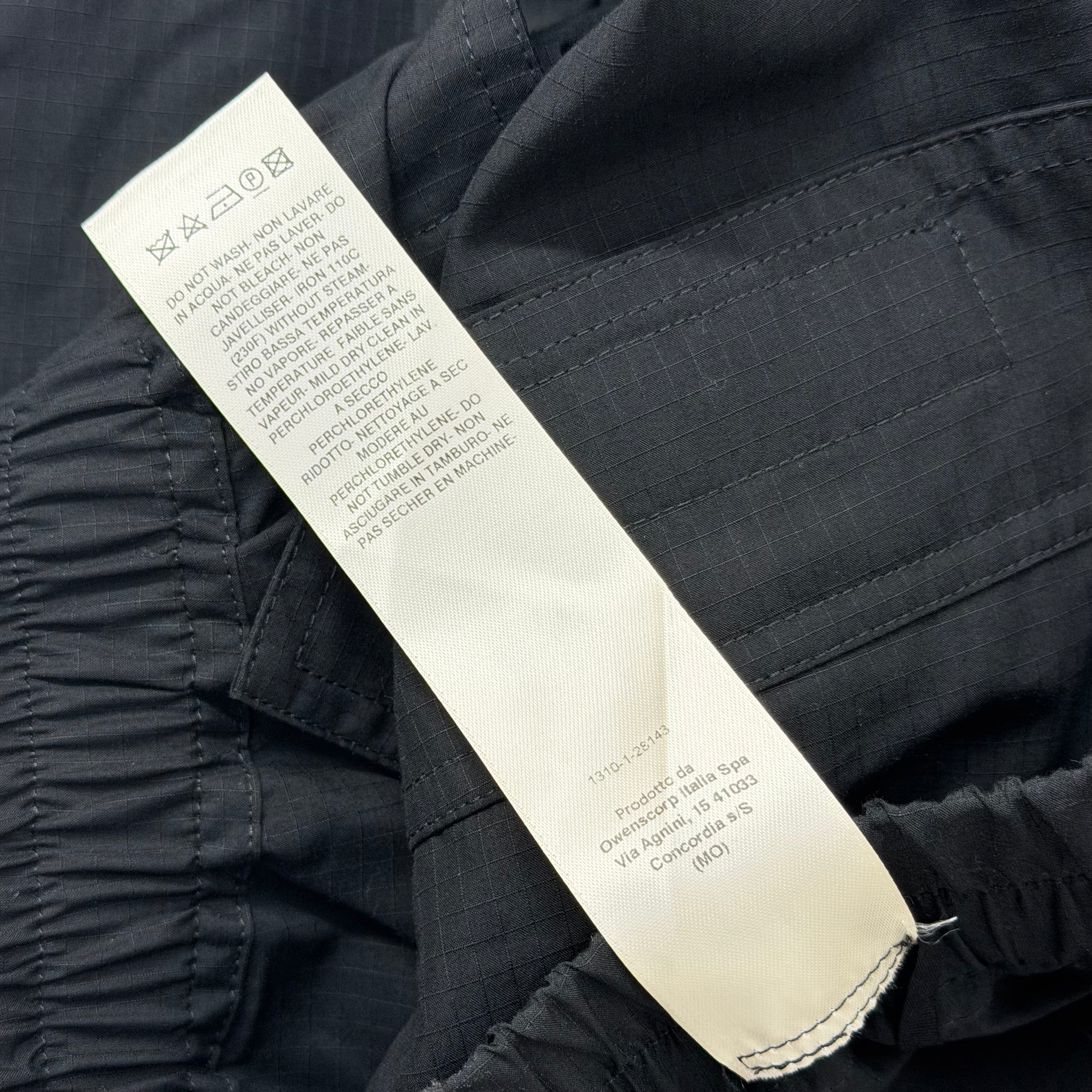 Rick Owens DRKSHDW Black Cargobela Pants M