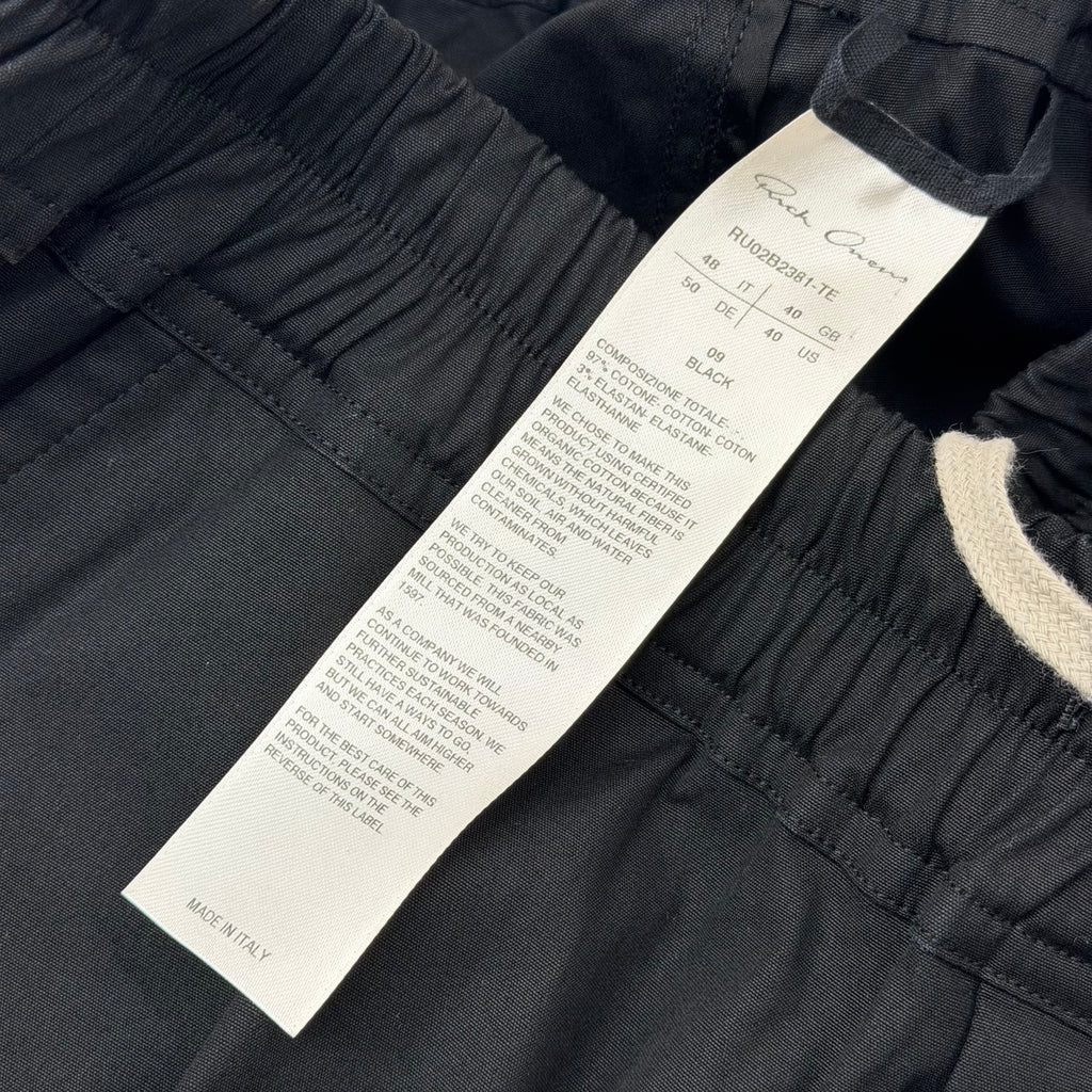 Rick Owens Cropped Drawstring Trousers 40 (M)