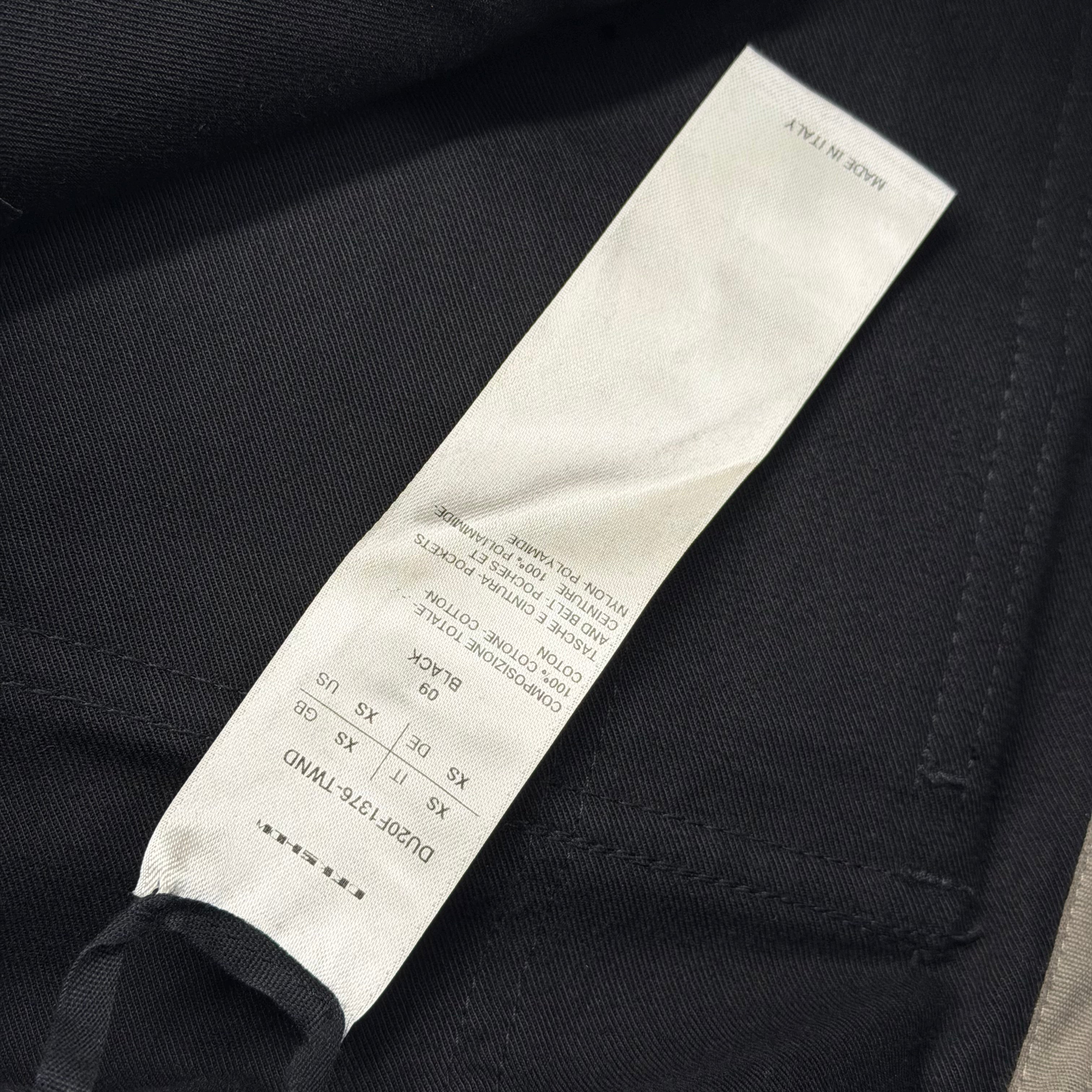Rick Owens DRKSHDW Creatch Cargo Pants XS