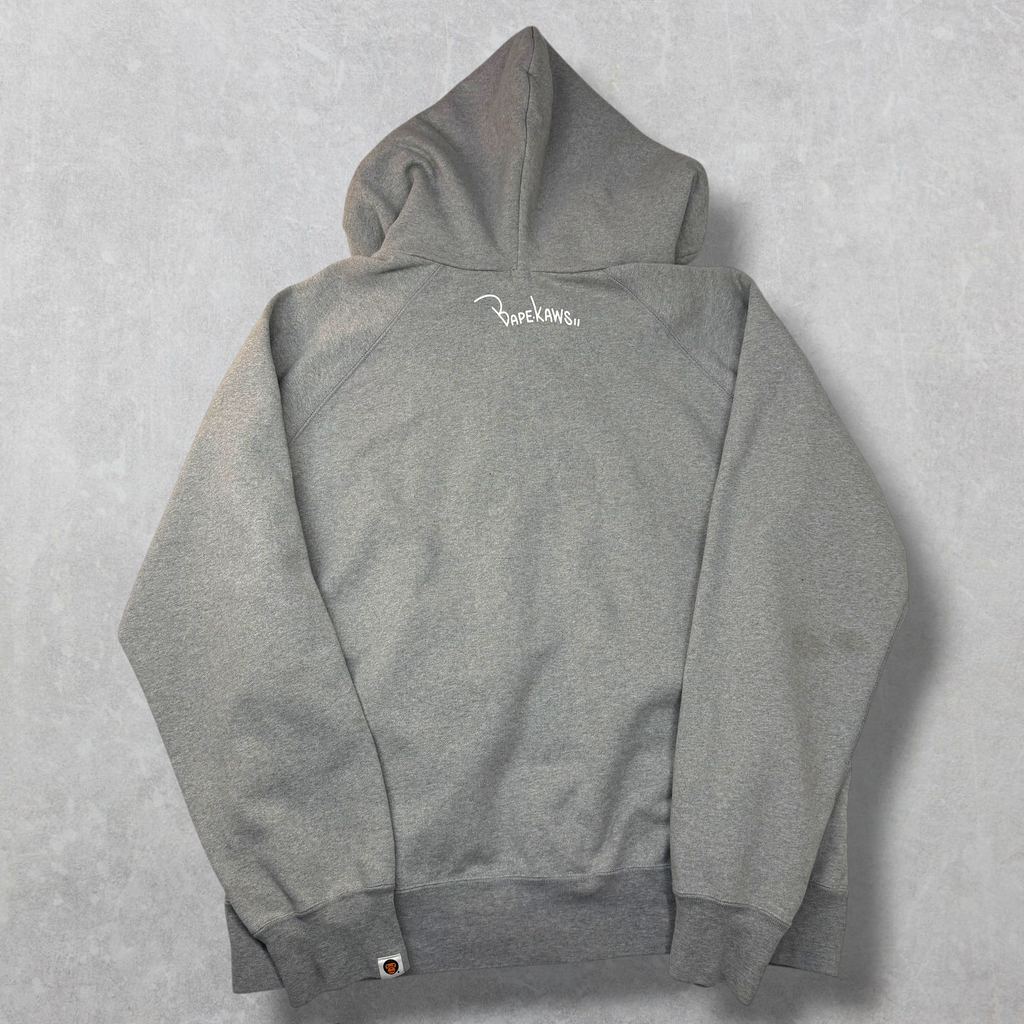 Bape x Kaws Baby Milo Blendy Full Zip Hoodie Grey L