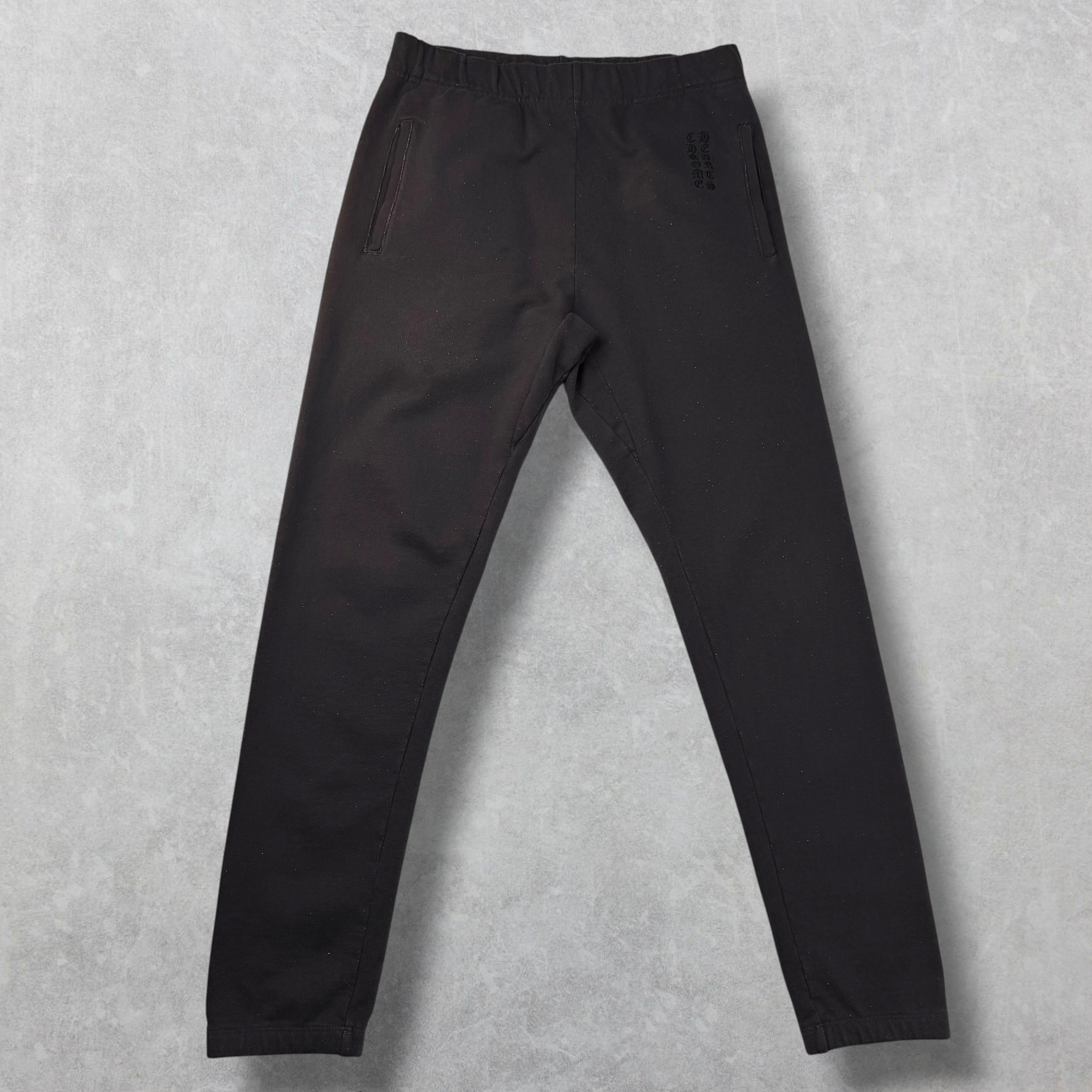 Chrome Hearts 'Y Not' Embroidered Vertical Logo Sweatpants S