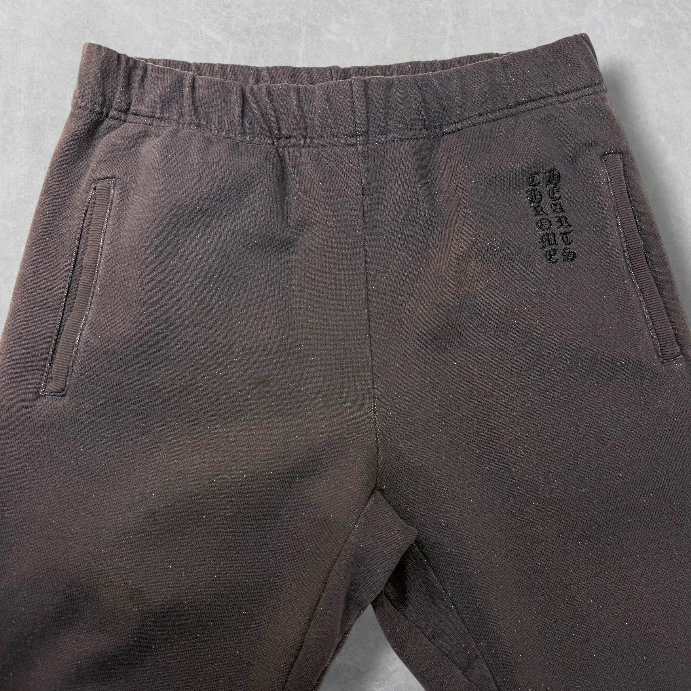 Chrome Hearts 'Y Not' Embroidered Vertical Logo Sweatpants S