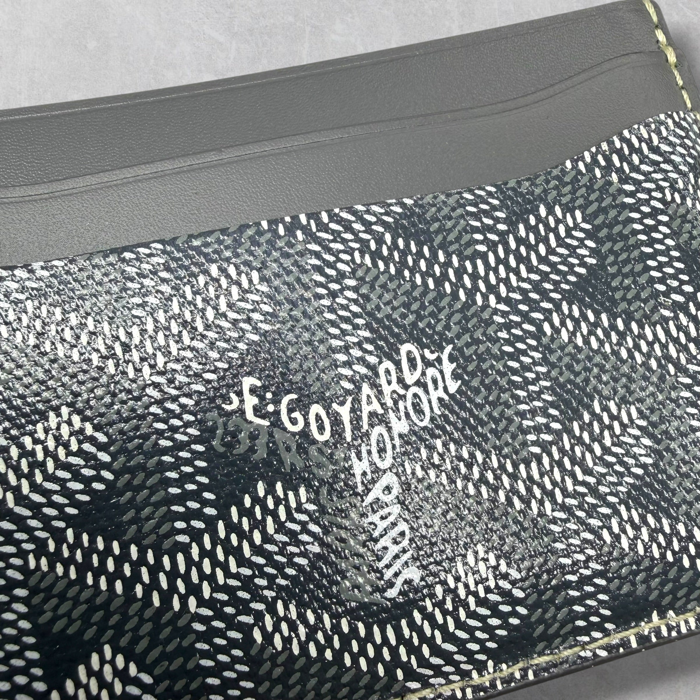 Goyard Saint-Sulpice Card Wallet Gray