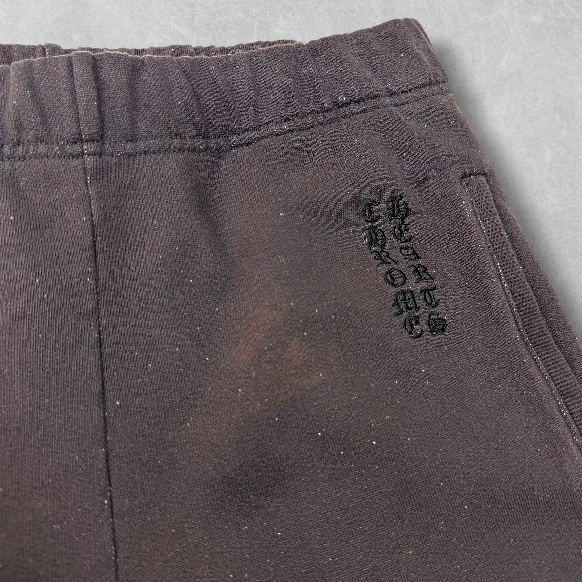 Chrome Hearts 'Y Not' Embroidered Vertical Logo Sweatpants S