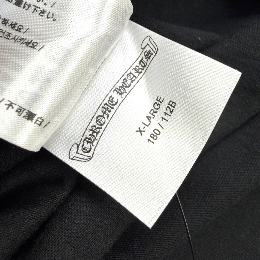 Chrome Hearts White Neck Logo Black Tee XL