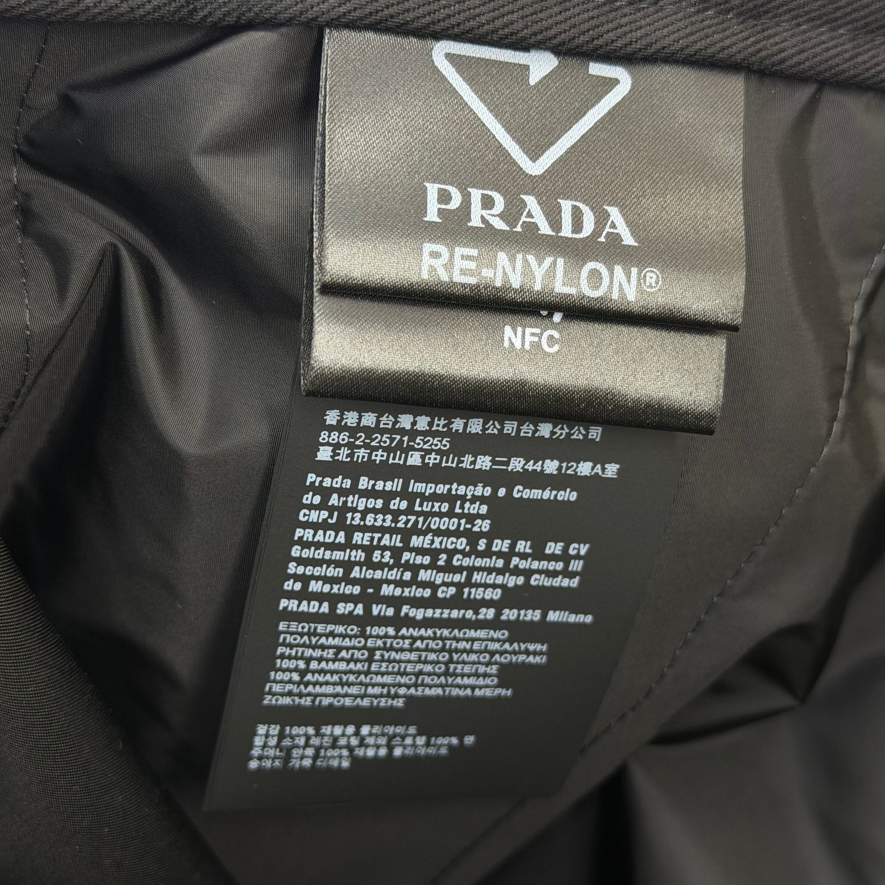 Prada Re-Nylon Black Track Pants 52 (XL)