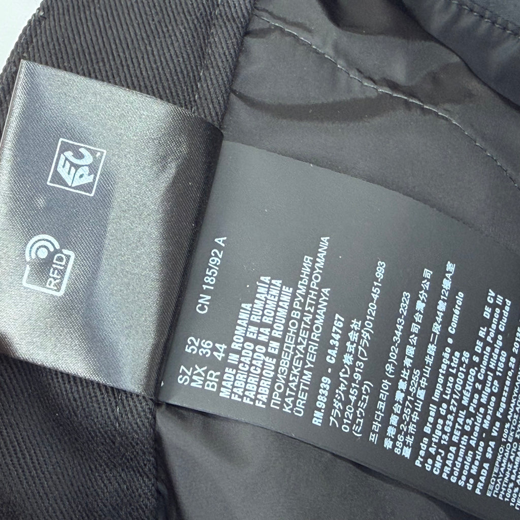 Prada Re-Nylon Black Track Pants 52 (XL)