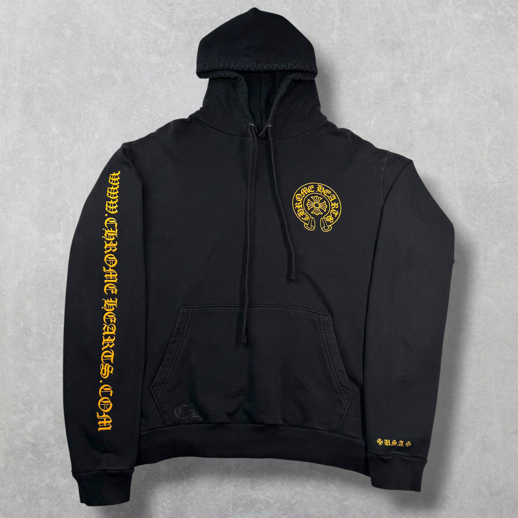 Chrome Hearts Online Exclusive Hoodie Black/Yellow M