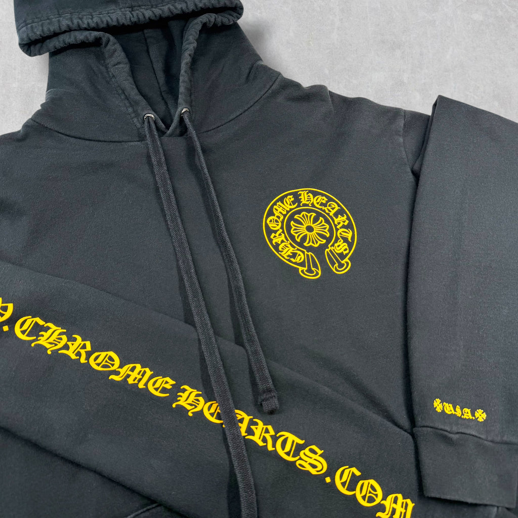 Chrome Hearts Online Exclusive Hoodie Black/Yellow M