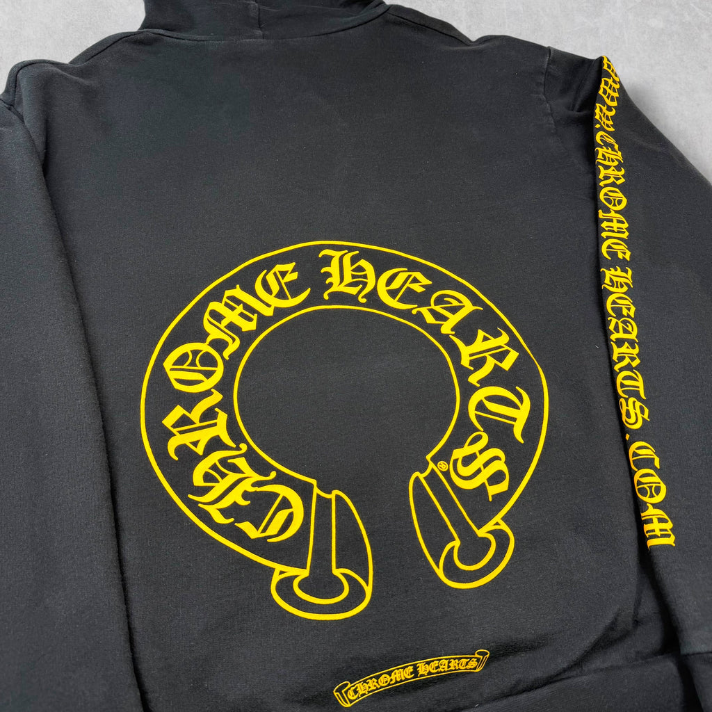 Chrome Hearts Online Exclusive Hoodie Black/Yellow M