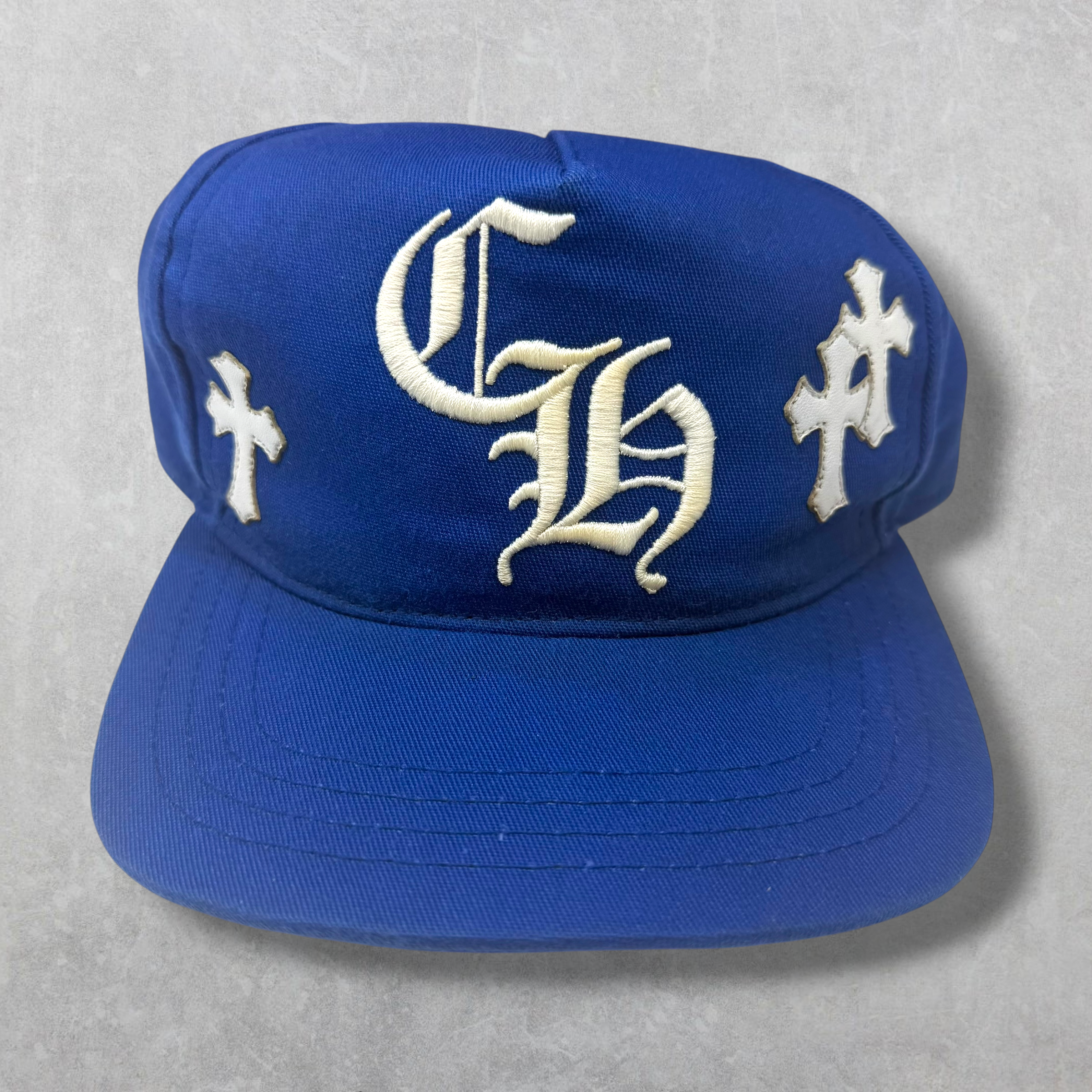 Chrome hearts Blue/White Cross Patch Hat