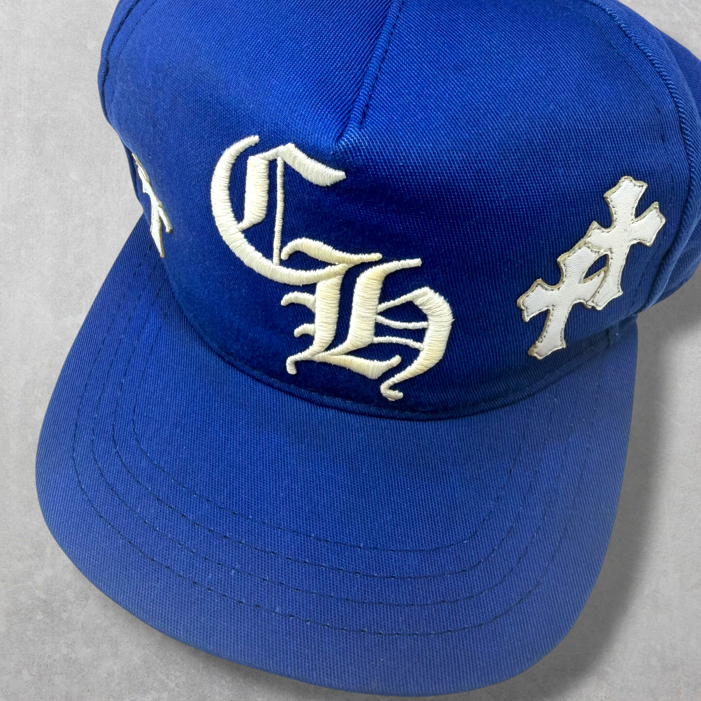Chrome hearts Blue/White Cross Patch Hat