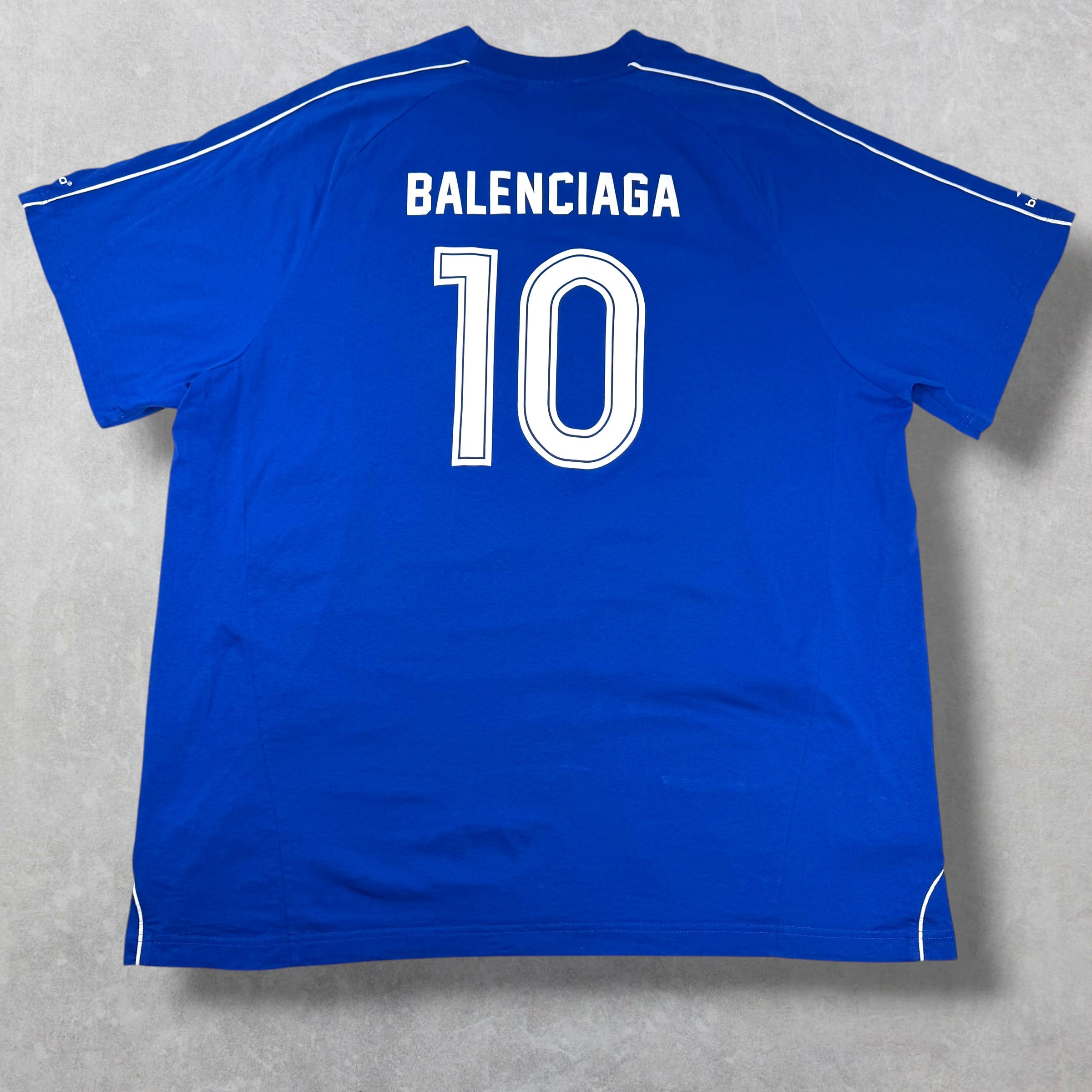 Balenciaga Oversized Soccer Jersey Blue 4 (XXXL)