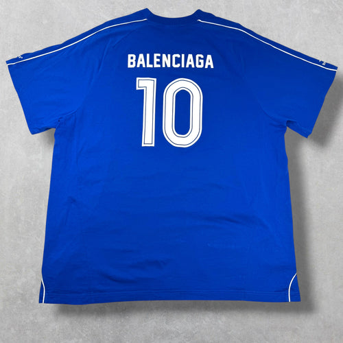 Balenciaga Oversized Soccer Jersey Blue 4 (XXXL)