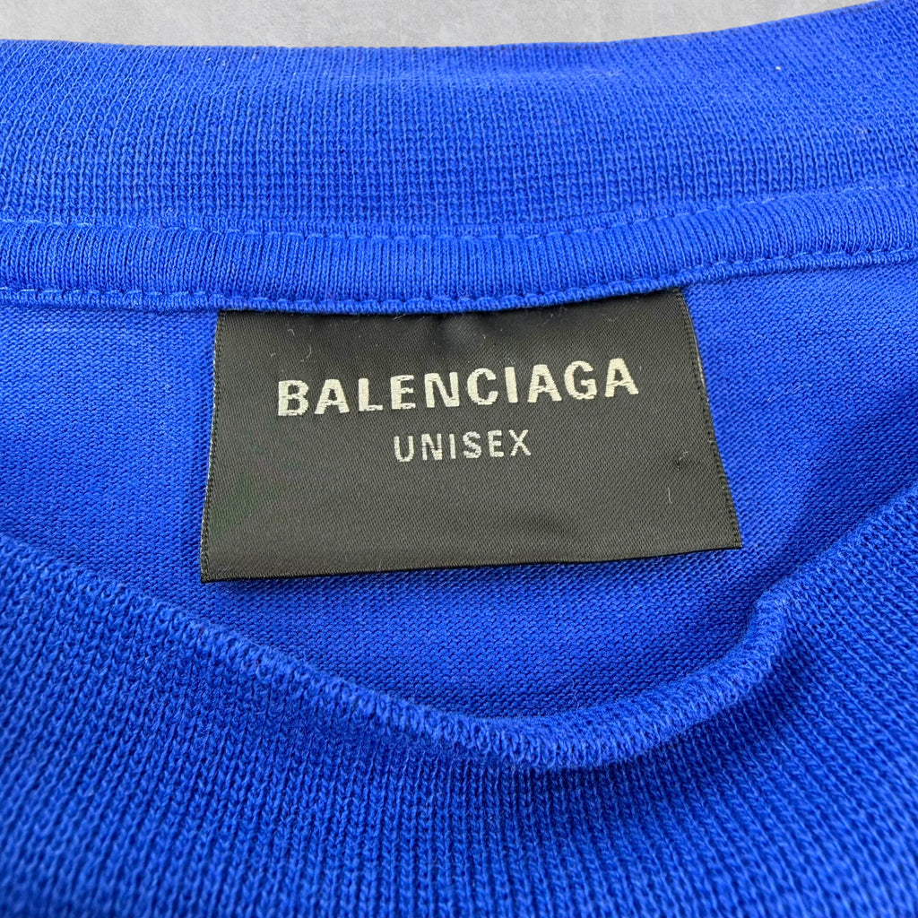 Balenciaga Oversized Soccer Jersey Blue 4 (XXXL)