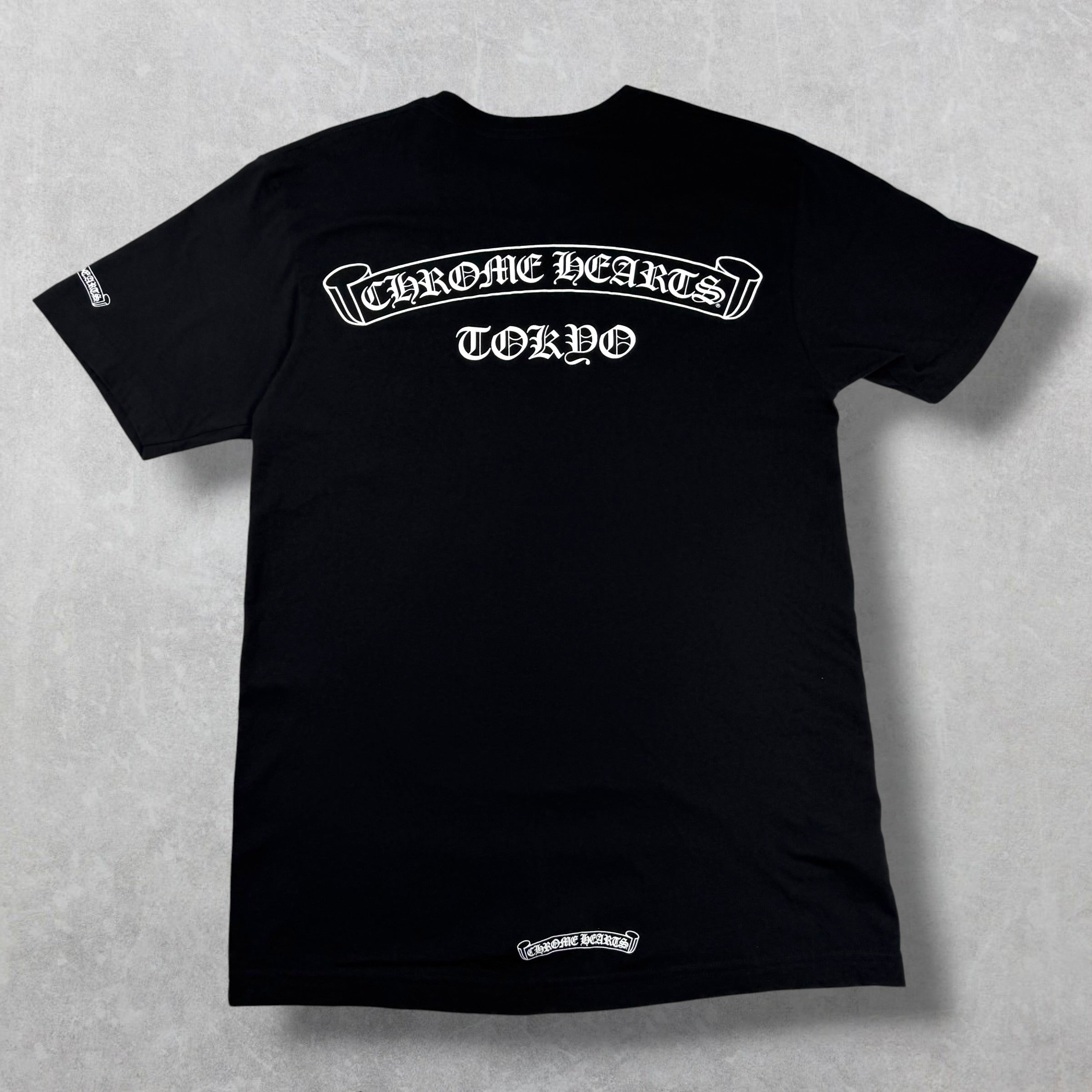Chrome Hearts Tokyo Scroll Logo Tee Black M