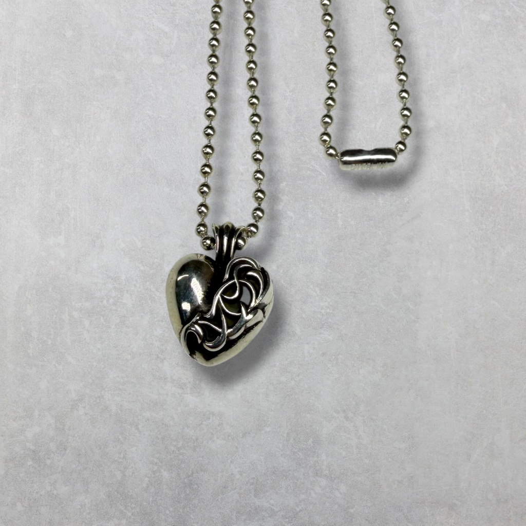 Chrome Hearts Vegas Exclusive Heart Pendant w/ Ball Chain