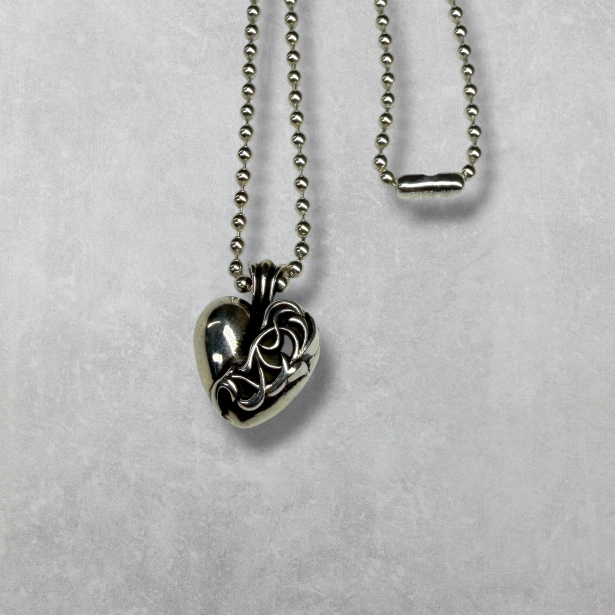 Chrome Hearts Vegas Exclusive Heart Pendant w/ Ball Chain